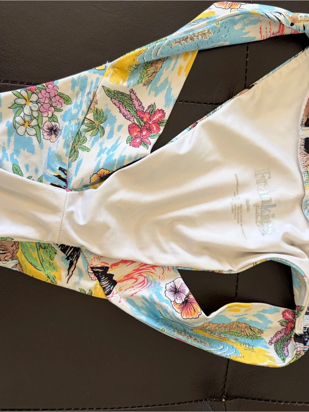 Frankie’s Bikinis Hawaii Print Bikini Bottom